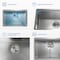 Kibi 24in Handcrafted 316 Stainless Steel 16 Gauge Single Bowl Workstation Undermount Kitchen Sink K3-S24T - alternate 5